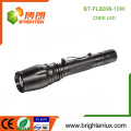 Factory Supply 3.7v High Power Zoom Chasse Aluminium Matériau 2 * 18650 cell 10w Cree xml-2 t6 led Lanterne rechargeable 800lm